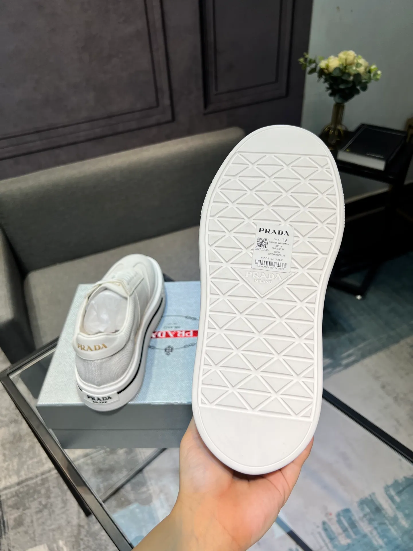 Men's shoes 💰580 [PRADA] Men's shoes are popular in the counter, the official website is synchronized, 1 high-quality shipment ✔️ Original frosted cowhide + cowhide lining, 1🆚1 replica, original sole, 38-45 (45 customized, non-refundable)